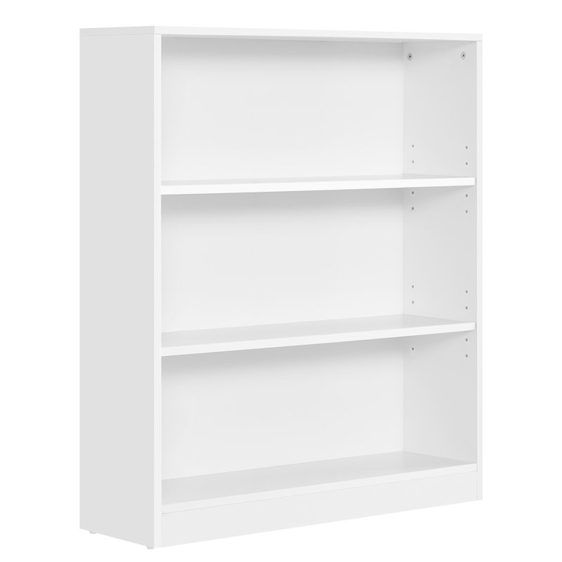 Pelak Bookcase, (3 Shelves) 93cm H x 80cm W x 24cm D, White