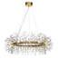 Almand Modern Crystal Firework Chandelier 12-lights Round Glam Ceiling Lighting in Antique Bronze