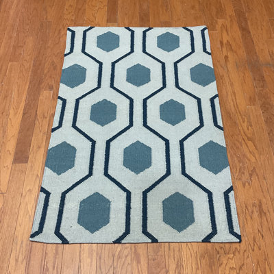 Kilim tissé à la main à plat