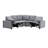 Zaiden 89" Power Recliner Sectional Sofa with USB Ports & Storage