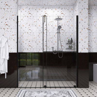 30 - 60 In.W X 72 In.H Shower Sliding Door With Stainless Steel Handle