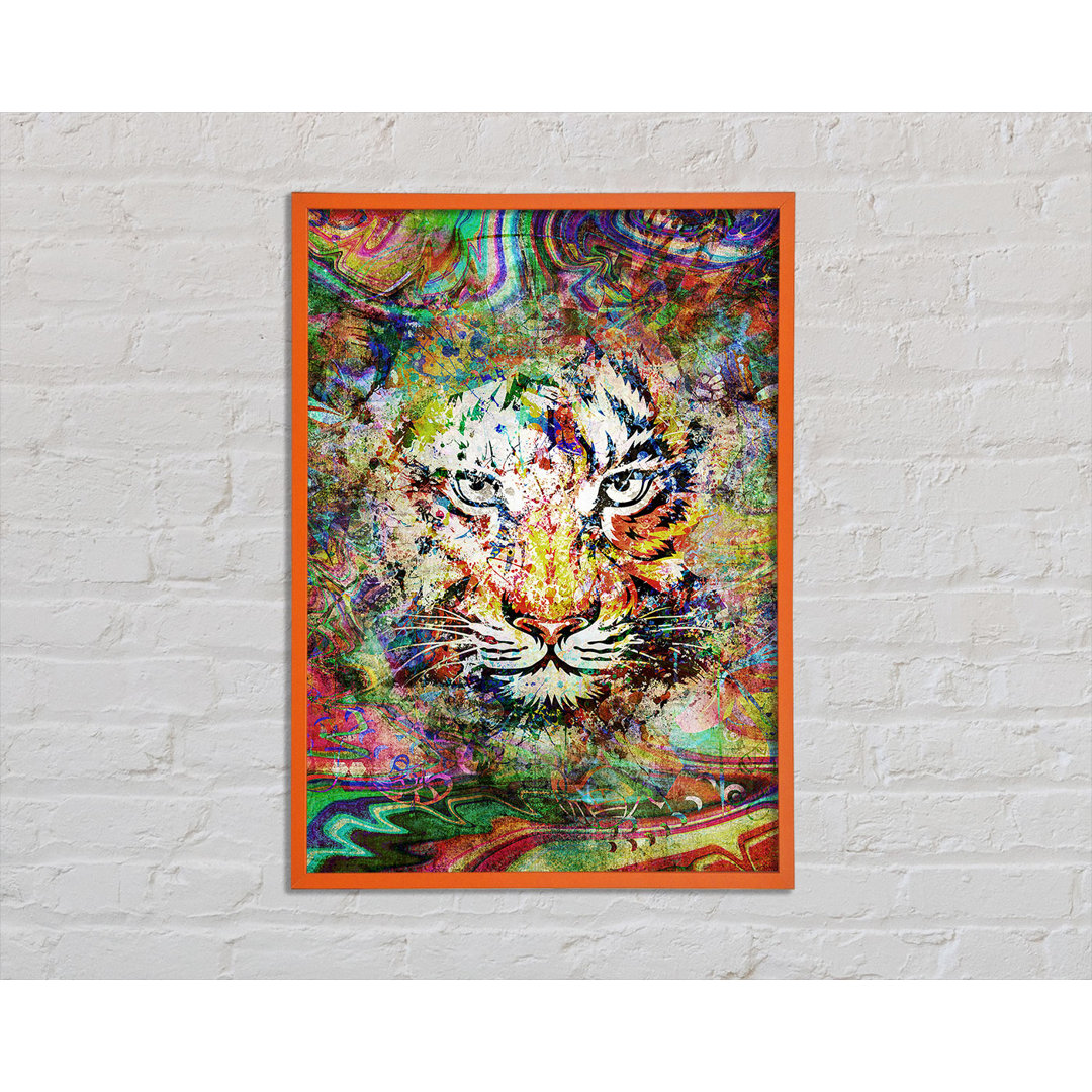 Rainbow Splash Tiger - Druck