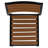 Agit Indoor/Outdoor Square Steel Framed Table with 4 Stackable Faux Teak Chairs-69347601-69347602