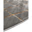 Tapis à carreaux gris et or Latitude Run® Novica-747310402