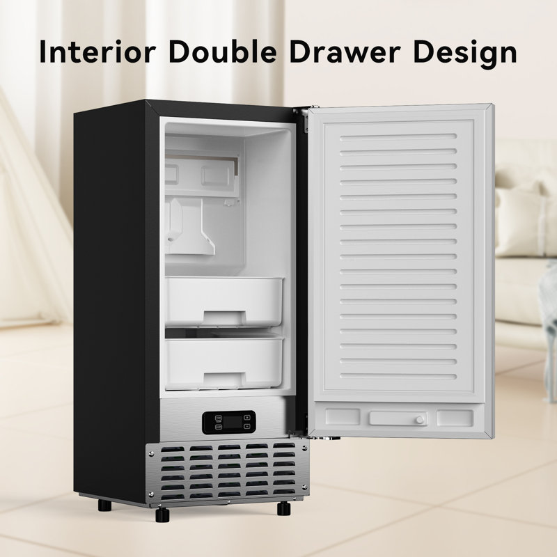 Northair Commercial Under Counter Nugget Ice Maker Machine, 66lbs/day, Bulit-in Freestanding Ice Maker