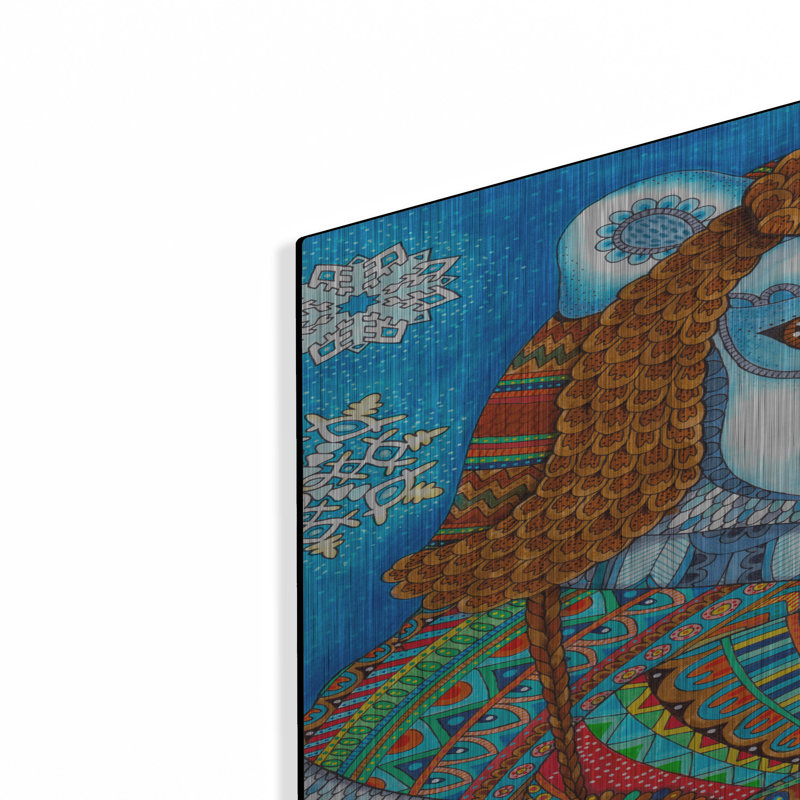 «Winter Wonderland 1 'par Hello Angel, art mural en métal» par Hello Angel, H 36 po x l 24 po