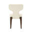 Ensemble de chaises d'appoint en chenille et rembourrées, siège rembourré confortable avec structure en bois durable pour des espaces de repas et de vie élégants-133340679-133340678