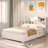 Bed with Charging Station, and 2 Side Drawers-102737575-102737576