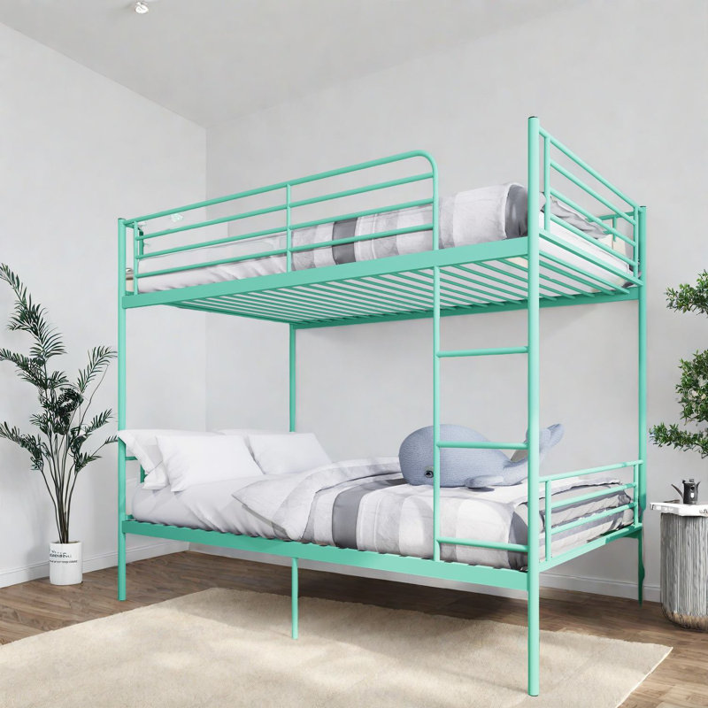 Lits superposés en métal avec rangement peu encombrants, simple sur simple