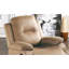 Élégant fauteuil de fauteuil inclinable en microfibre de couleur tourbe à mouvement manuel 1pc