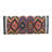 Handmade Multicolored Ikat Geometric Entryway Storage Bench