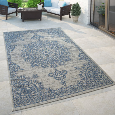 Tapis bleu / gris Codi-Louise