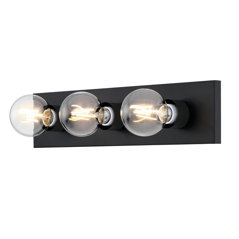 Almas 3 - Light Dimmable Bath Bar, Matte Black
