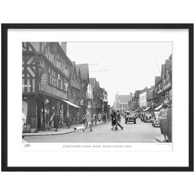 Stratford-upon-Avon, High Street 1949 by Francis Frith - Single Picture Frame Print