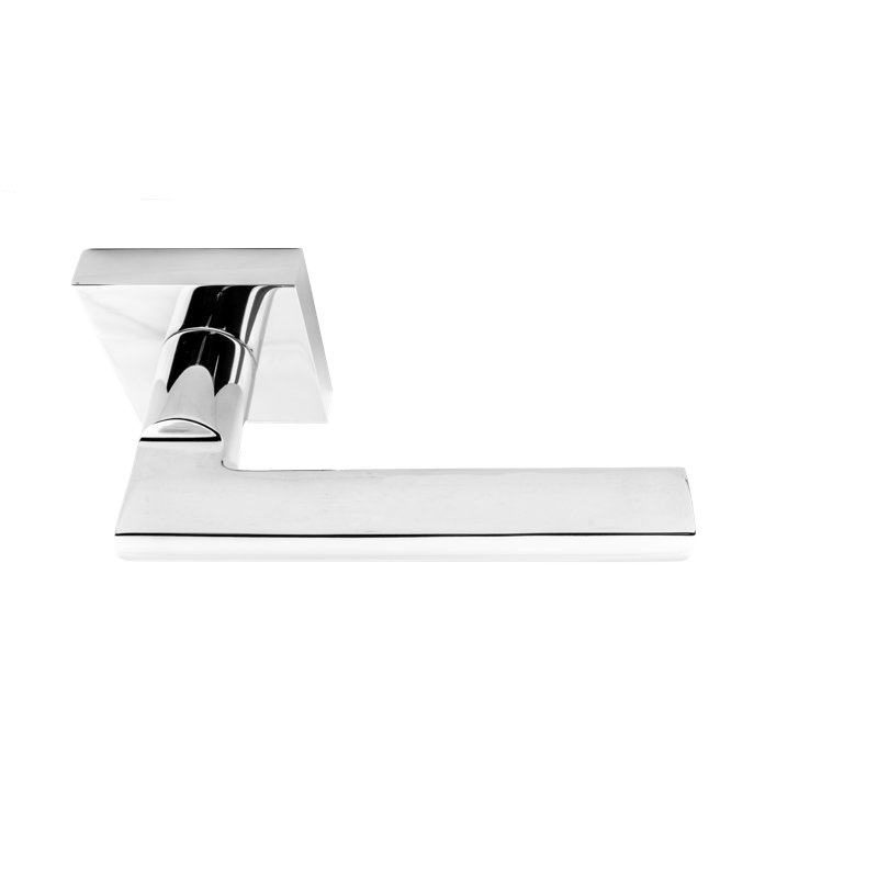 Alpine Lever 78 avec rose carré, 2.375", Acier inoxydable satiné