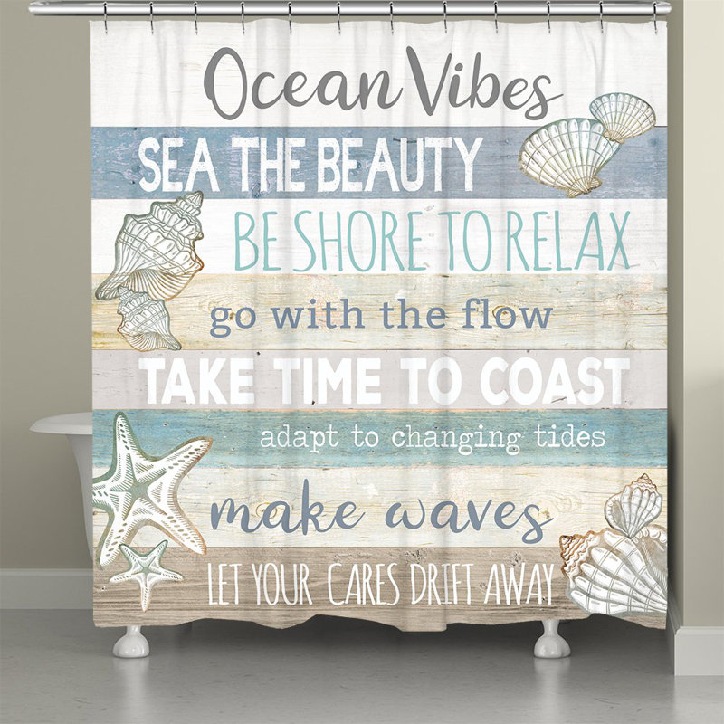 Orta Ocean Vibes Shower Curtain