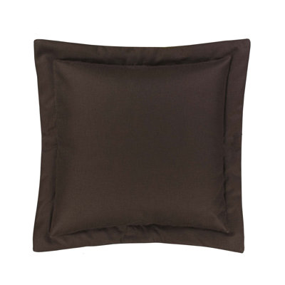 Izmir Traditional Cotton Solid Brown Euro Sham