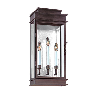 Lanterne murale d'extérieur 3 lumières Vintage