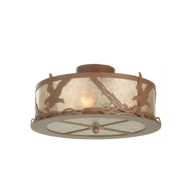 Rustic Lodge 3 - Light Flush Mount