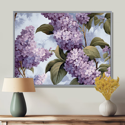 Purple Ang Grey Lilac Fragrant Blooms III - Floral Wall Art