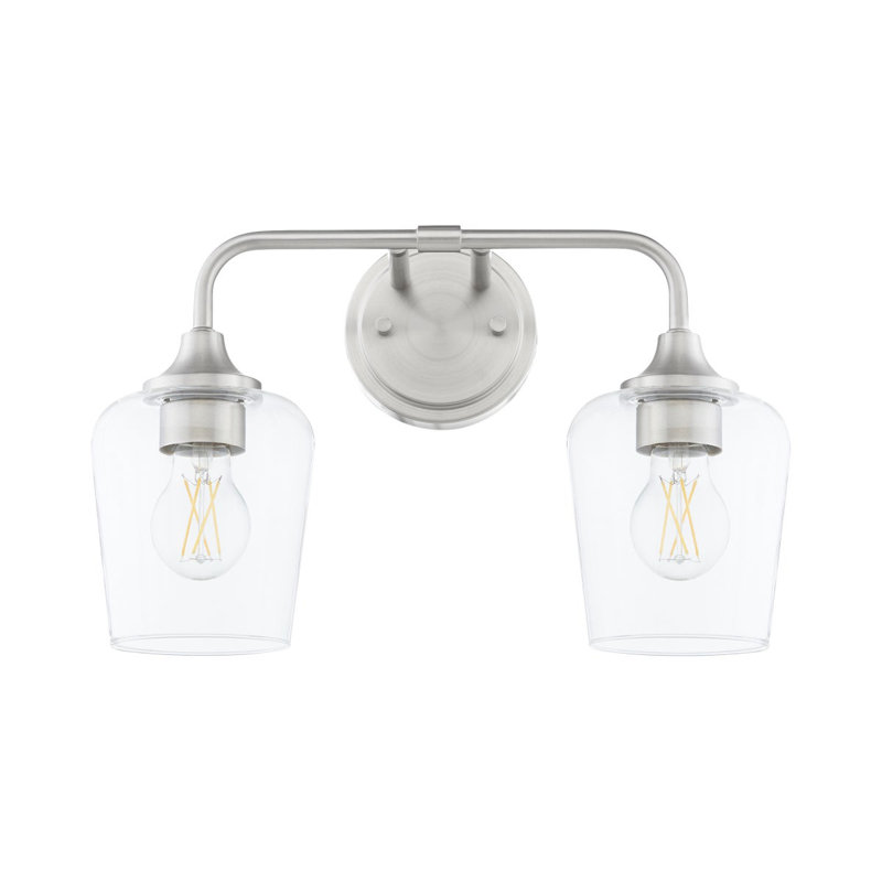 Éclairage pour meuble-lavabo 2 lumières Ahren, Satin Nickel