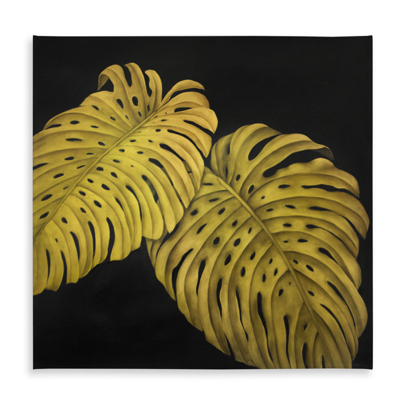 Gold Monstera Botanical Tablecloth - Indoor/Outdoor Home Decor