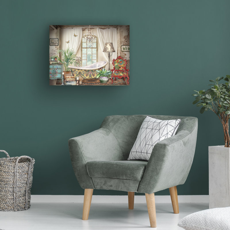 «Jean Plout Shabby Elegance Room Decor C», art sur toile, H 14 po x l 19 po
