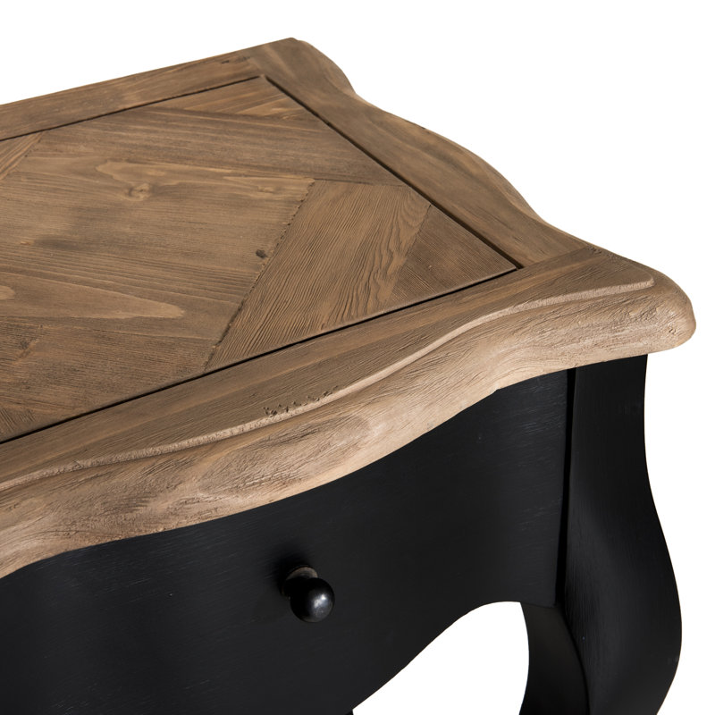 Acres 40cm W Solid Wood Bedside Table