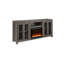 Meuble télé Ellington de 70 po avec foyer, éclairage DEL, armoires et tablettes-734324367