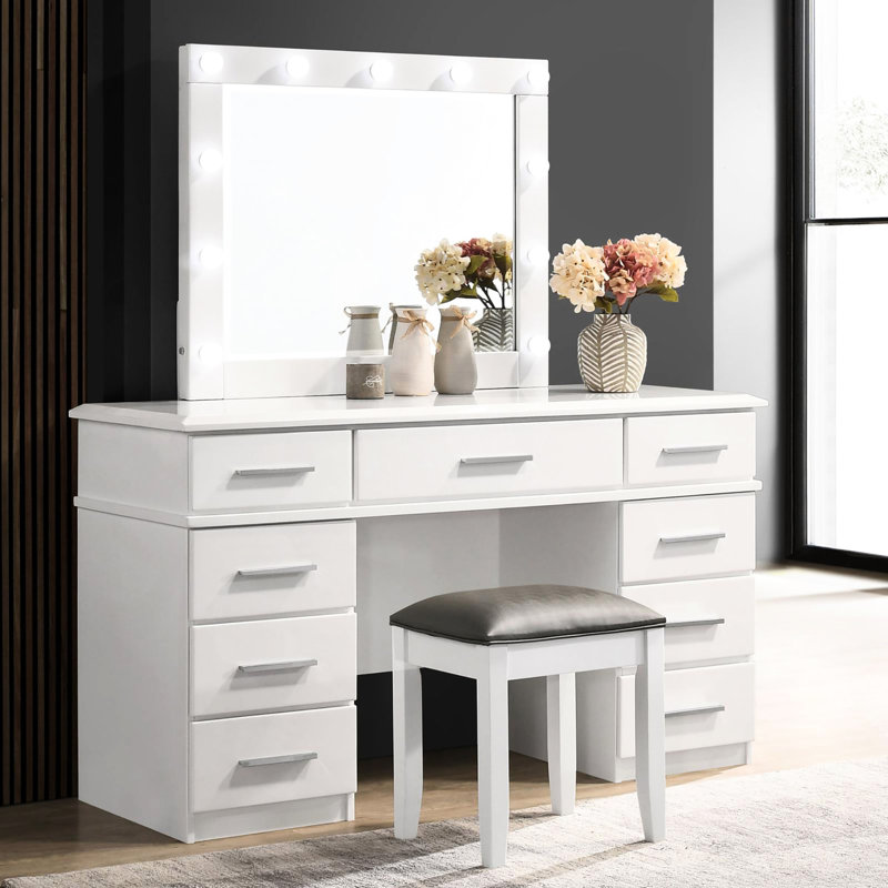 Tabouret de chambre à coucher rembourré et confortable Modern Modern