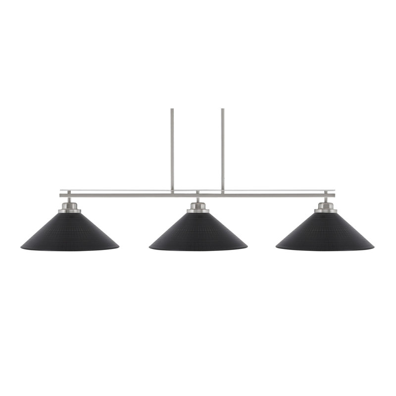 Odyssey 3 - Light Brushed Nickel Kitchen Island Pendant