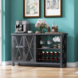 Buffet pour verres à vin, buffet avec portes Bluffton