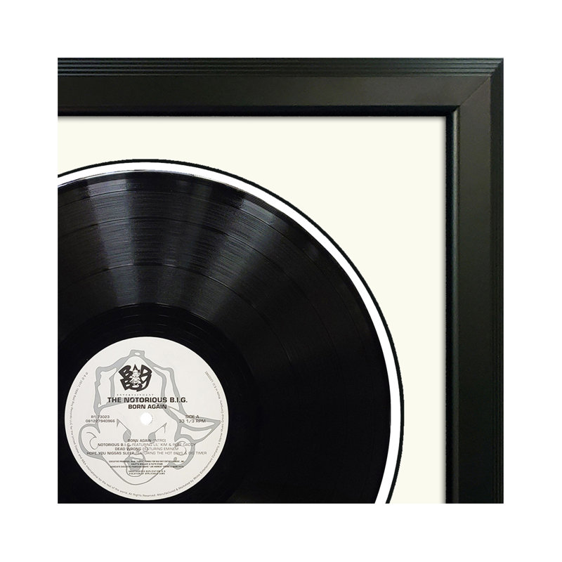 The Notorious B.I.G. "Born Again" Framed Record with White Mat, White