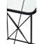 Butoves Glass Top Frame End Table