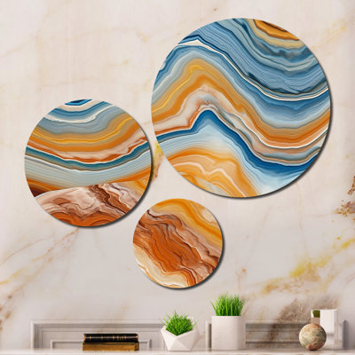 Abstract Wall Decor on Metal