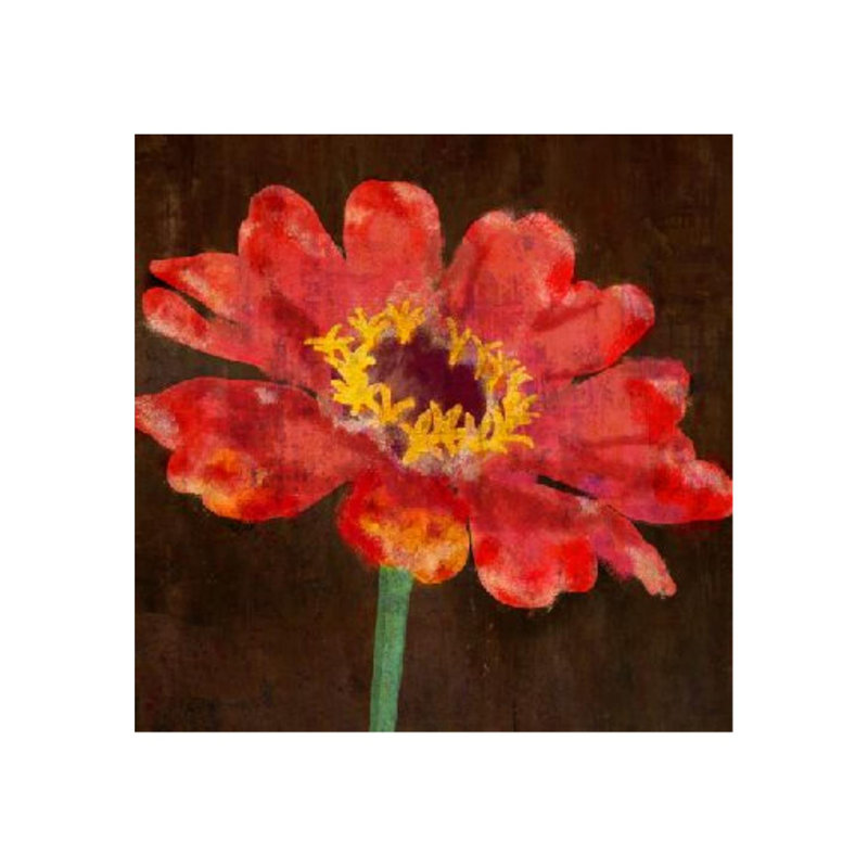 Flor Urbana III par Sofia Fox - Peinture, Gel coupé au couteau, H 40 po x l 40 po