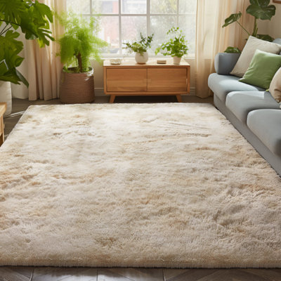Abbotsen Solid Colour Shag Area Rug