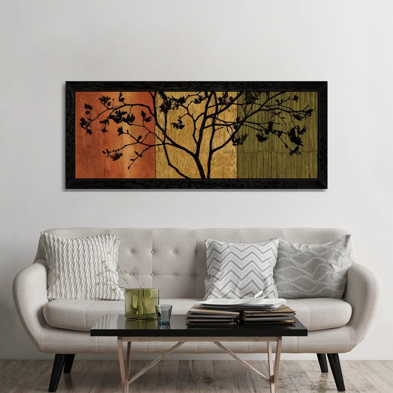 Arboreal II by Chris Donovan - Panoramic Print on Canvas, 152.4 cm H x 50.8 cm W, Black Framed
