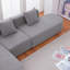 Canapé modulaire en forme de L 59,8 po Kouichi, canapé avec siège incurvé-1058378987-1058378988