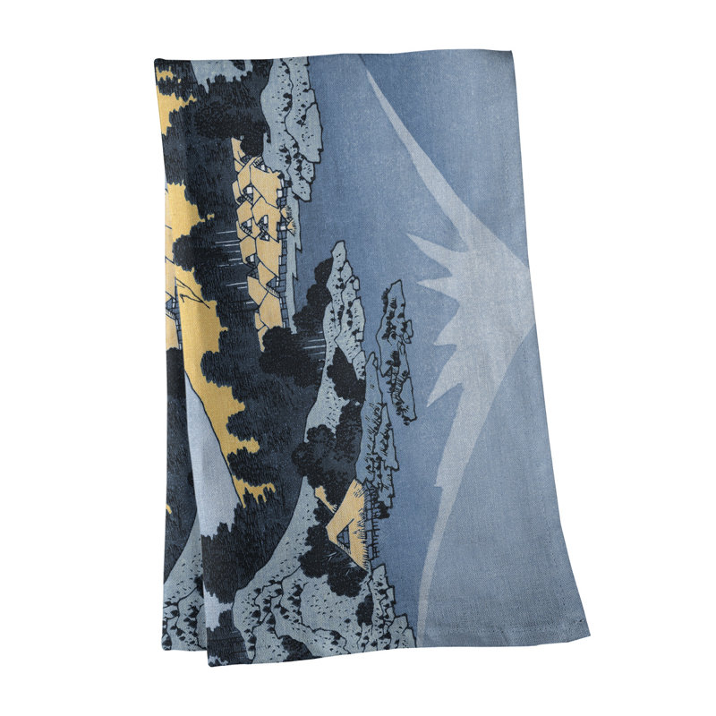 Hague Tea Towel Kitchen Towel, Poly Twill, Blue