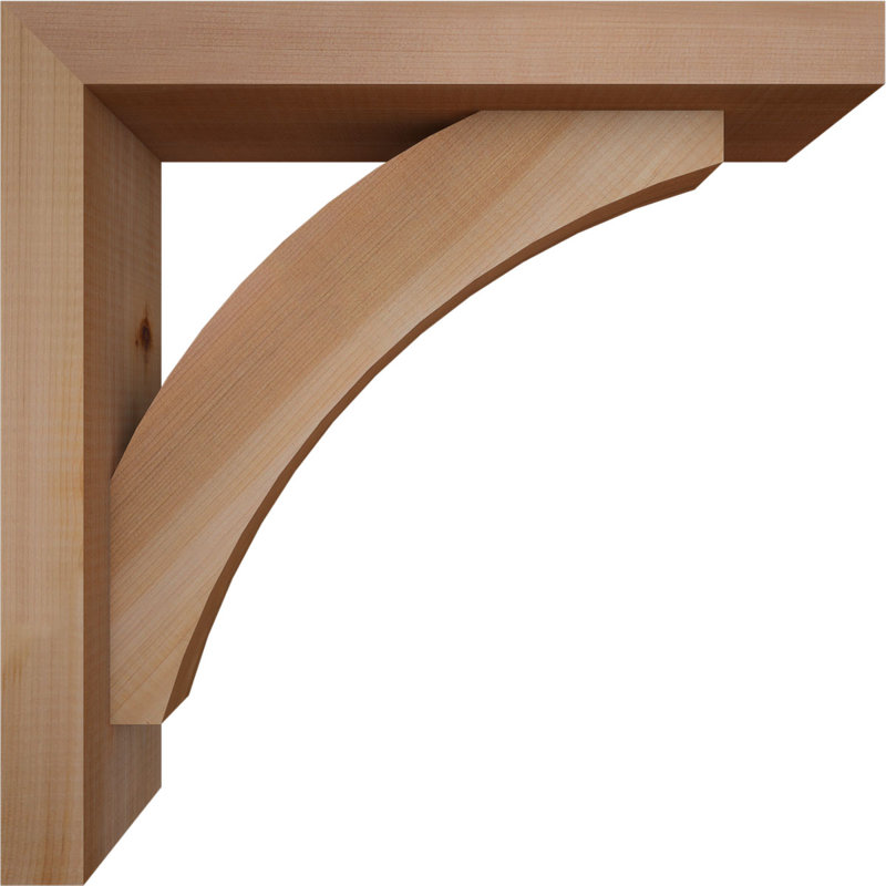Support l 3 1/2 po x P 16 po x H 16 po Thorton, 16 x 16, Cèdre rouge occidental de l 3 1/2 po (lisse)