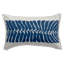 Coussin lombaire intérieur / extérieur fabriqué à partir de fils de polyester recyclés - double face, résistant aux taches, lavable à la machine - tropical - patio, terrasse, porche, salon - Hilo - bleu - (14 po x 24 po)-122942578-122944569