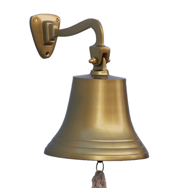 Décoration murale cloche de bateau suspendue, H 9 po x l 6 po x P 6 po