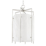 Flatbush - 6 Light Large Pendant - Aged Brass Finish