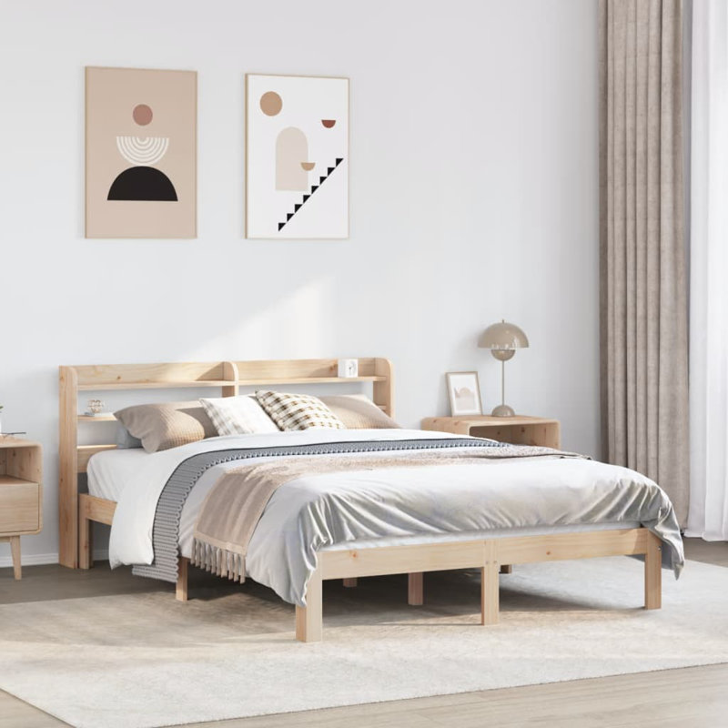 Storage Bed, Brown, Small Double (4')