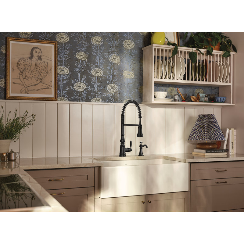 Moen Weymouth Traditional Soap Dispenser, Matte Black