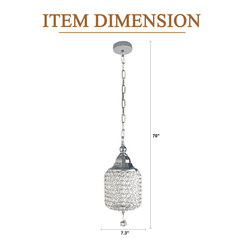 Luminaire suspendu en cristal Glam, plafonnier à hauteur réglable, lustre en chrome 3 couleurs pour la cuisine, Chrome chrome