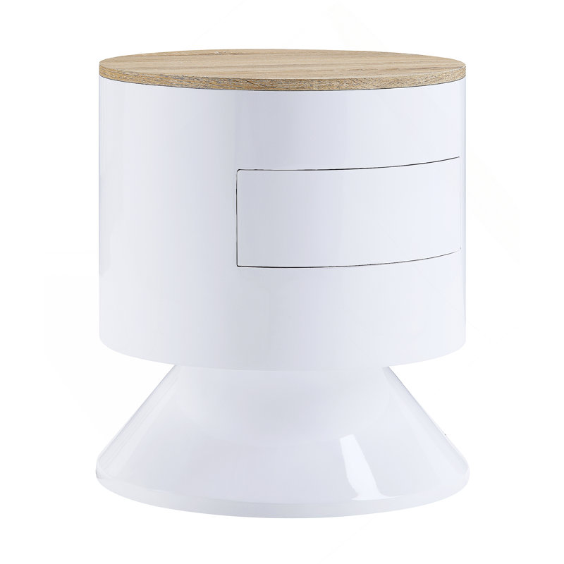 Accent Table With Display And Utility Function
