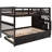 Bunk Bed With Twin Trundle, Storage And Secure Guard Rail Size Robust Framework