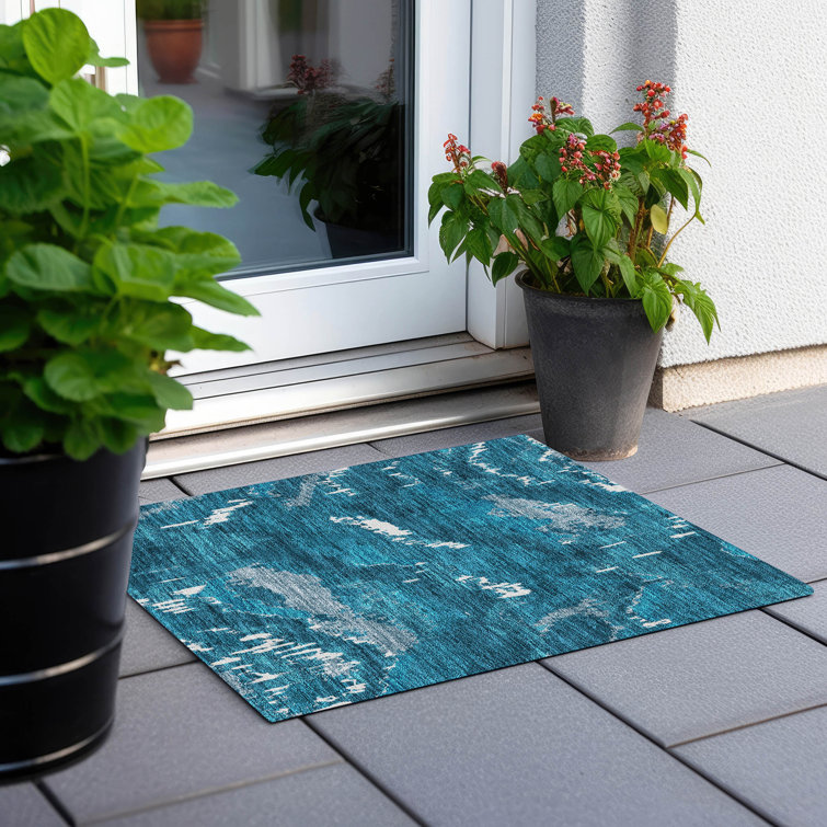 Lamanna Washable Abstract Indoor / Outdoor Rug